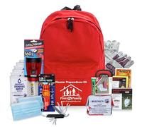 First My Family - Kit de supervivencia todo en uno de preparación para desastres, suministros de emergencia de 72 horas, huracán, terremoto, equipo de supervivencia, grado militar, mochila de