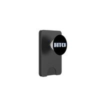 First Name Hitch Vintage Art Deco Light Blue / Lavender Font PopSockets PopWallet para MagSafe