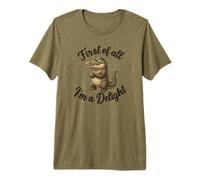 First of All I’m A Delight Funny Alligator Crocodile Gator Camiseta Premium