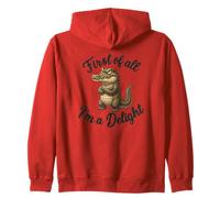 First of All I’m A Delight Funny Alligator Crocodile Gator Sudadera con Capucha