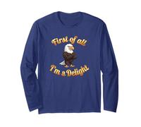 First of All I’m A Delight Funny Bald Eagle USA Manga Larga