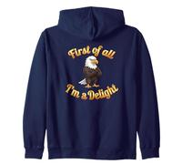 First of All I’m A Delight Funny Bald Eagle USA Sudadera con Capucha