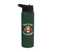 First of All I'm a Delight Funny cute cat Stainless Steel Insulated Water Bottle