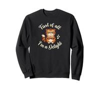 First of All I'm a Delight Funny Cute Cat Sudadera