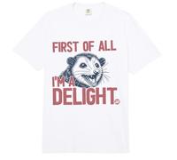 First of All I'm A Delight Funny Possum Comfort Colors Adult Heavyweight T-Shirt