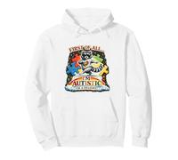 First of All I'm a Delight Funny Raccoon Autism Awareness Sudadera con Capucha