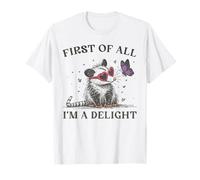 First of All I'm A Delight Opossum Possum Heart Gafas de sol Camiseta