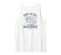 First of All Im God Masterpiece Funny Raccoon Ephesians 2:10 Camiseta sin Mangas