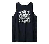 First of All Im God Masterpiece Possum Opossum Ephesian 2:10 Camiseta sin Mangas
