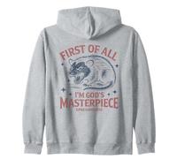 First of All Im God Masterpiece Possum Opossum Ephesian 2:10 Sudadera con Capucha