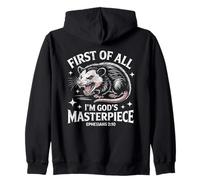 First of All Im God Masterpiece Possum Opossum Ephesian 2:10 Sudadera con Capucha