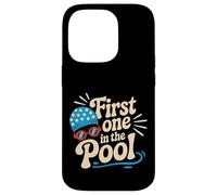 First One In The Pool Nadador rápido competitivo |- Carcasa para iPhone 14 Pro
