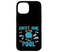 First One In The Pool Nadador rápido competitivo Carcasa para iPhone 15