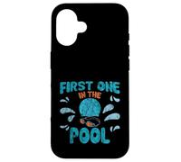 First One In The Pool Nadador rápido competitivo Carcasa para iPhone 16