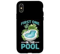 First One In The Pool Nadador rápido competitivo - Carcasa para iPhone X/XS