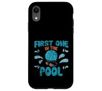 First One In The Pool Nadador rápido competitivo Carcasa para iPhone XR