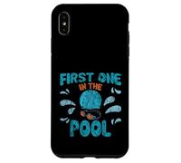 First One In The Pool Nadador rápido competitivo Carcasa para iPhone XS Max