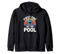 First One In The Pool Nadador Rápido Competitivo - Sudadera con Capucha