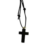 First Penance Pendant Colgante de Cruz de Madera para niños de Primera penitencia, con cordón Ajustable, 14 Pulgadas