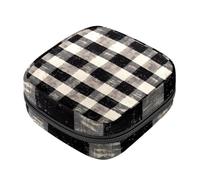 First Period Kit - Bolsa de almacenamiento de servilletas sanitarias para niñas y mujeres, bolsa de almacenamiento de servilletas sanitarias, bolsa de copa menstrual con patrón a cuadros, soporte para