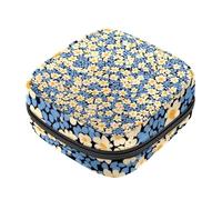 First Period Kit - Bolsa de almacenamiento de servilletas sanitarias para niñas y mujeres, bolsa para copa menstrual, patrón de flores de Ditsy para menstruación femenina, soporte para bolsa de tampón