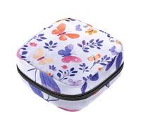 First Period Kit - Bolsa de almacenamiento de servilletas sanitarias para niñas y mujeres, diseño de mariposas y flores coloridas, bolsa de almacenamiento de servilletas sanitarias, bolsa de copa