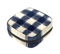 First Period Kit - Bolsa de almacenamiento para servilletas sanitarias, bolsa de copa menstrual a cuadros, soporte para bolsa de tampón de menstruación femenina