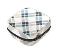 First Period Kit para niñas y mujeres, bolsa menstrual para tampón, soporte para almohadilla de lactancia con cremallera, organizador de servilleta sanitaria a cuadros