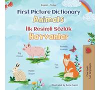 First Picture Dictionary - Animals (English Turkish Bilingual Children's Book)