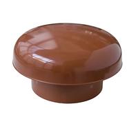 First Plast CDV200T - Gorro de ventilación con cabeza de salador, sin red, color rojo teja, diámetro interior de 200 mm