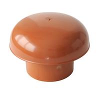 First plast cdvm100t sombrero de ventilación Cabeza esalatore, rojo, diámetro 100 mm