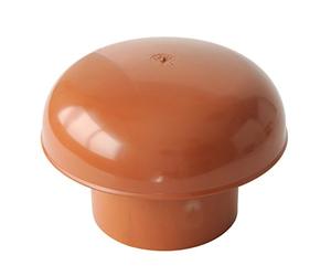 First plast cdvm100t sombrero de ventilación Cabeza esalatore, rojo, diámetro 100 mm