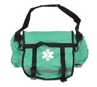 First Responder Bag Large Capacity Emergency Bag with Adjustable Shoulder Strap Reflective Strip 600D PU Oxford Cloth Green