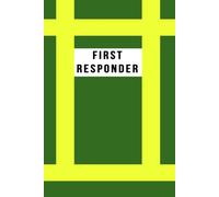 First Responder Notebook: Squared Paper Journal | 120 Pages | Ambulance Service Green Vest Design | Notebook for Community First Responders and Care Professionals