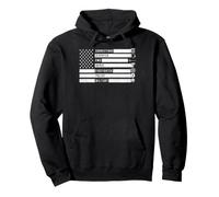 First Responder Thin Line Hero Flag EMS Policía Bomberos Enfermera Sudadera con Capucha