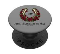 First Saturday in May Horse Racing Jockey PopSockets PopGrip Adhesivo