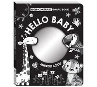 First Steps Hello Baby High Contrast Mirror Board Book (Animals)