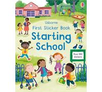 Primer libro de pegatinas: Empezar el colegio – Primer día de escuela para niños – Usborne