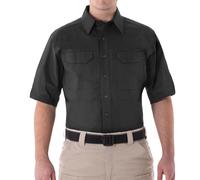 First Tactical Hombres V2 Manga Corta Táctico Camisa Militar Seguridad Negro