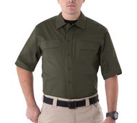 First Tactical Hombres V2 Manga Corta Táctico Camisa Militar Seguridad OD Green