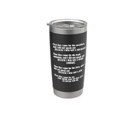 First They Came For The Socialists No One Left To Speak Poem Vaso térmico de acero inoxidable de doble pared