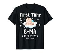 First Time G-Ma EST. 2025 Cute - Día del Padre de la Madre Camiseta