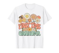 First Time Grandma Expecting Baby Daisy Groovy Wildflower Camiseta