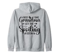 First Time Grandma Let The Spoiling Begin (en la Parte Trasera) Sudadera con Capucha