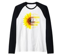 First Time Grandma Let The Spoiling Begin Girasol Floral Camiseta Manga Raglan