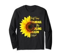 First Time Grandma Let The Spoiling Begin Girasol Floral Manga Larga