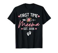 First Time Meema 2026 Meema To Be Soon To Be Mom Pregnancy Camiseta