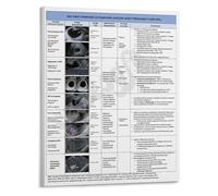 First Trimester Assessment Ultrasound Reference Poster Early Pregnancy Loss Guide for OBGYN Office Medical Education Canvas Print(Unframed,16x24inch(40x60cm))