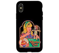 First Voodoo Doll Sarcastic Retro Vintage Funny Adult Humor Carcasa para iPhone X/XS