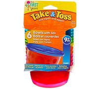 First Years Y1032v 8 Ounce Take and Toss Bowls With Lids 4 Packs of 6 Bowls by The First Years